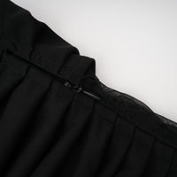 Clarisse semi-sheer ruched midi dress