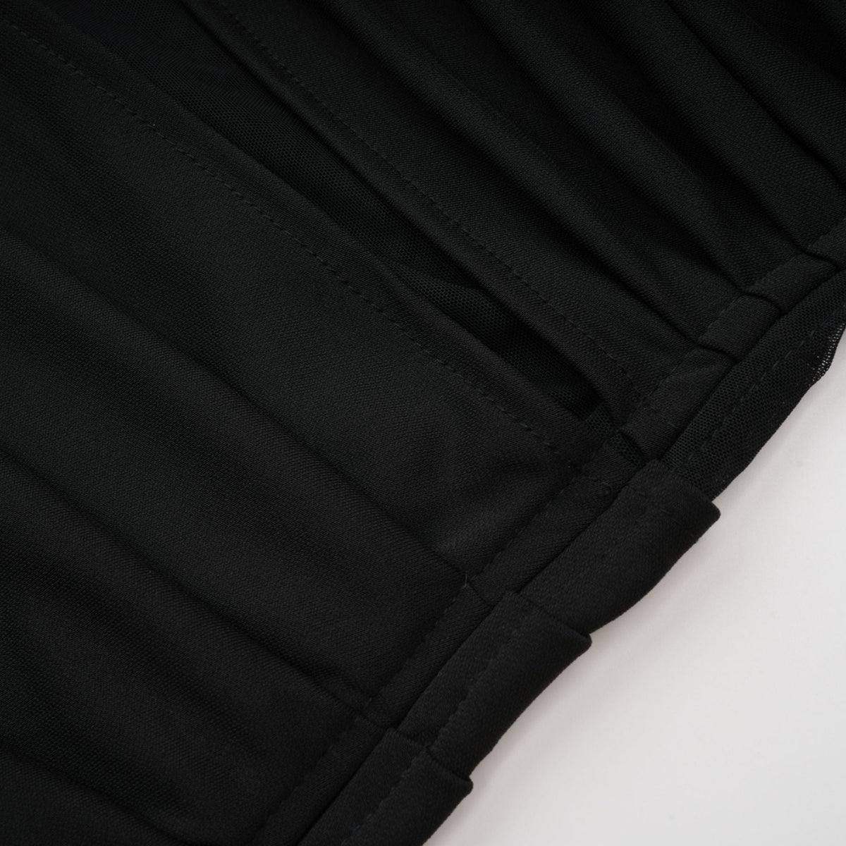 Clarisse semi-sheer ruched midi dress