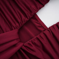 Aiglantine Halterneck Ruched Maxi Dress