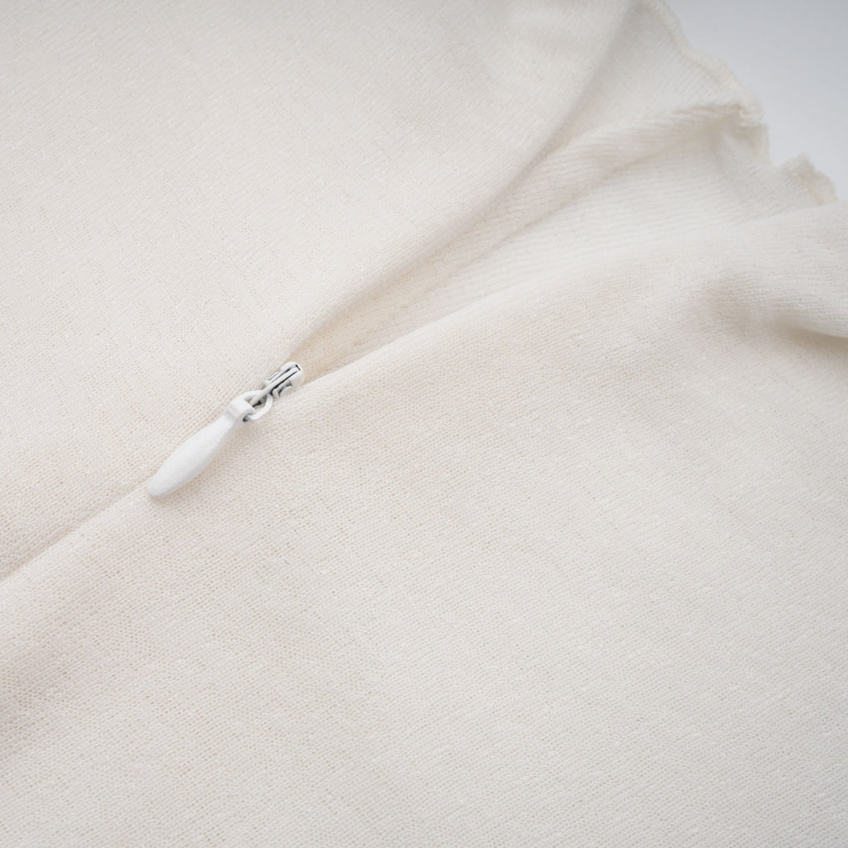 Lark White Tulle Panel Knit Midi Dress