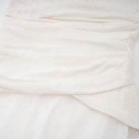 Lark White Tulle Panel Knit Midi Dress