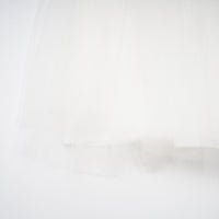 Lark White Tulle Panel Knit Midi Dress