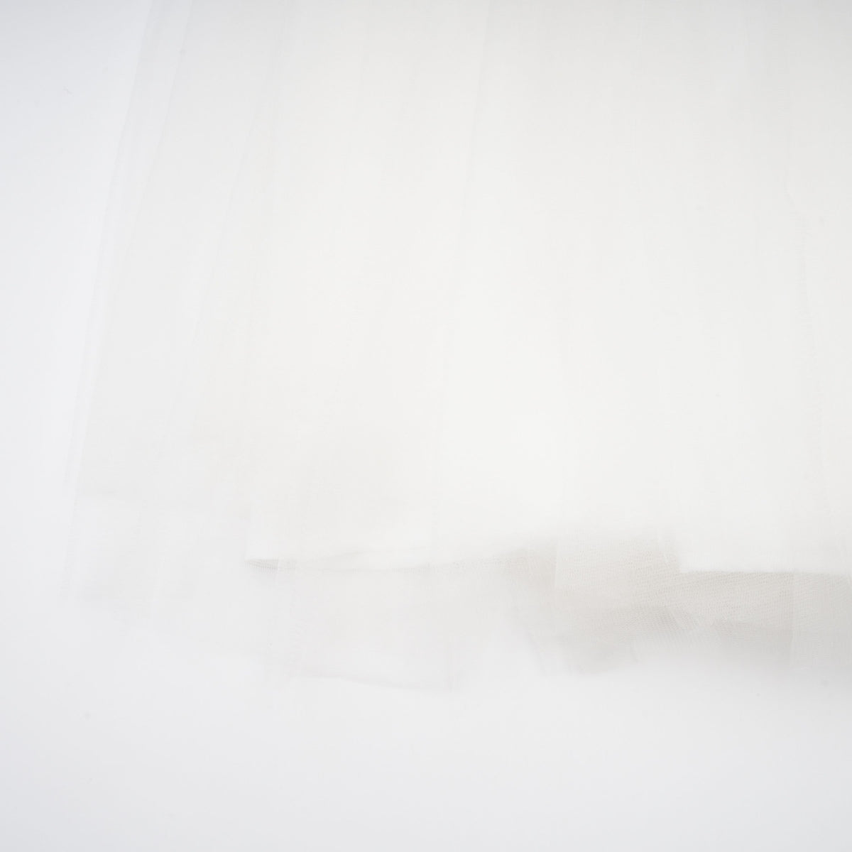 Lark White Tulle Panel Knit Midi Dress