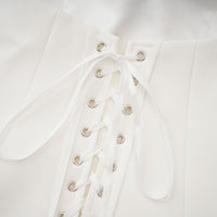 Mélanie White Corset Dress & Mesh Skirt Set