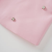 Valéria Pink Crystal Embellished Jacket & Dress Set