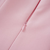 Valéria Pink Crystal Embellished Jacket & Dress Set