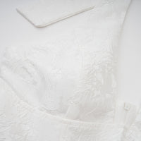 Céline White Glamorous Event Midi Dress