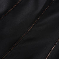 Quirine halterneck bow-detail mini dress in Black