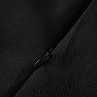 Quirine halterneck bow-detail mini dress in Black