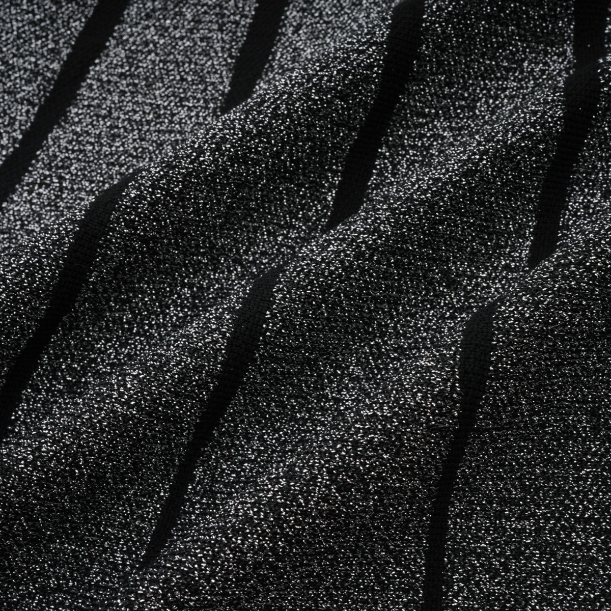 Anouk black glittered flared mini dress