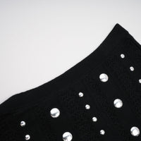 Chloé studded crochet-knit maxi dress in Black