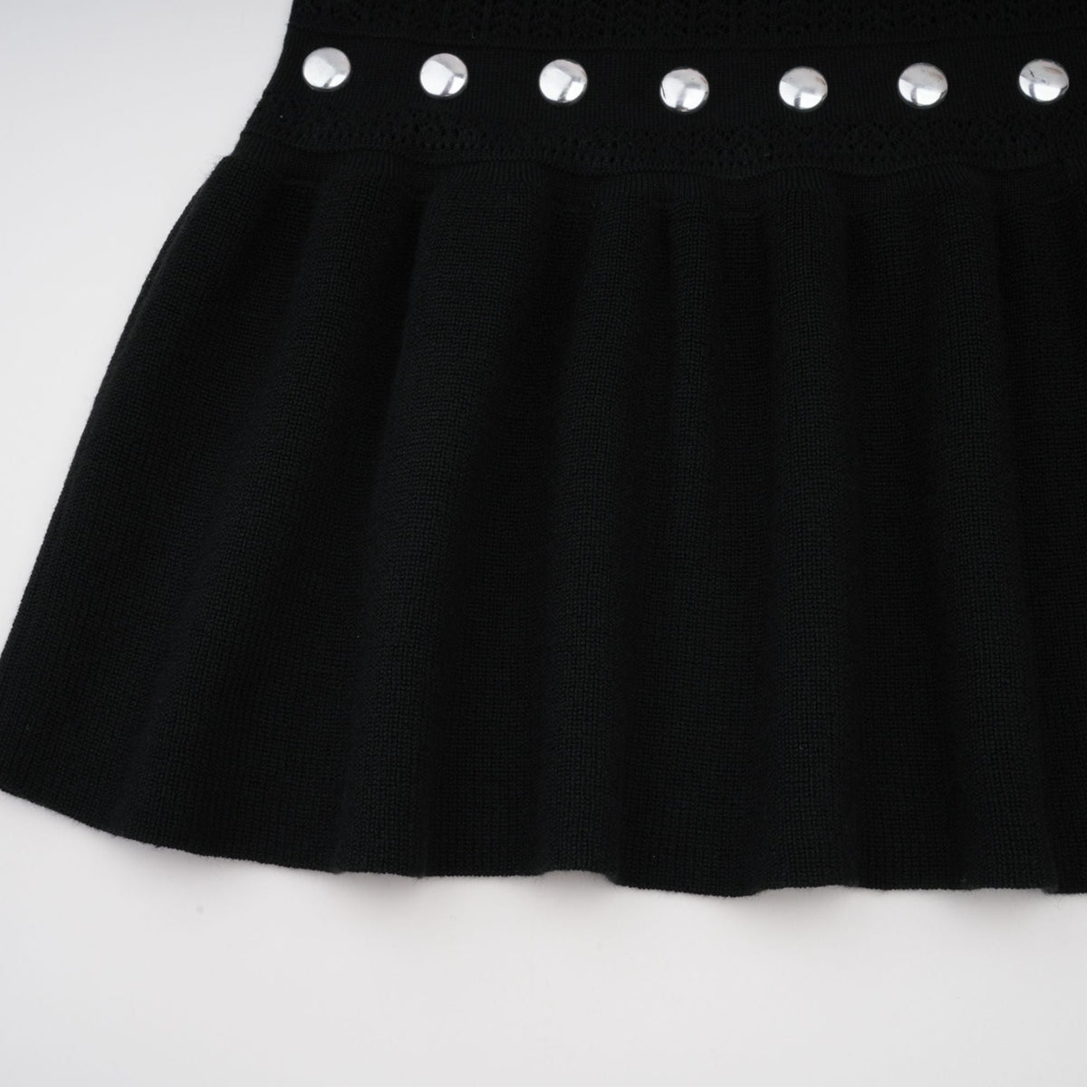 Chloé studded crochet-knit maxi dress in Black