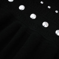 Chloé studded crochet-knit maxi dress in Black