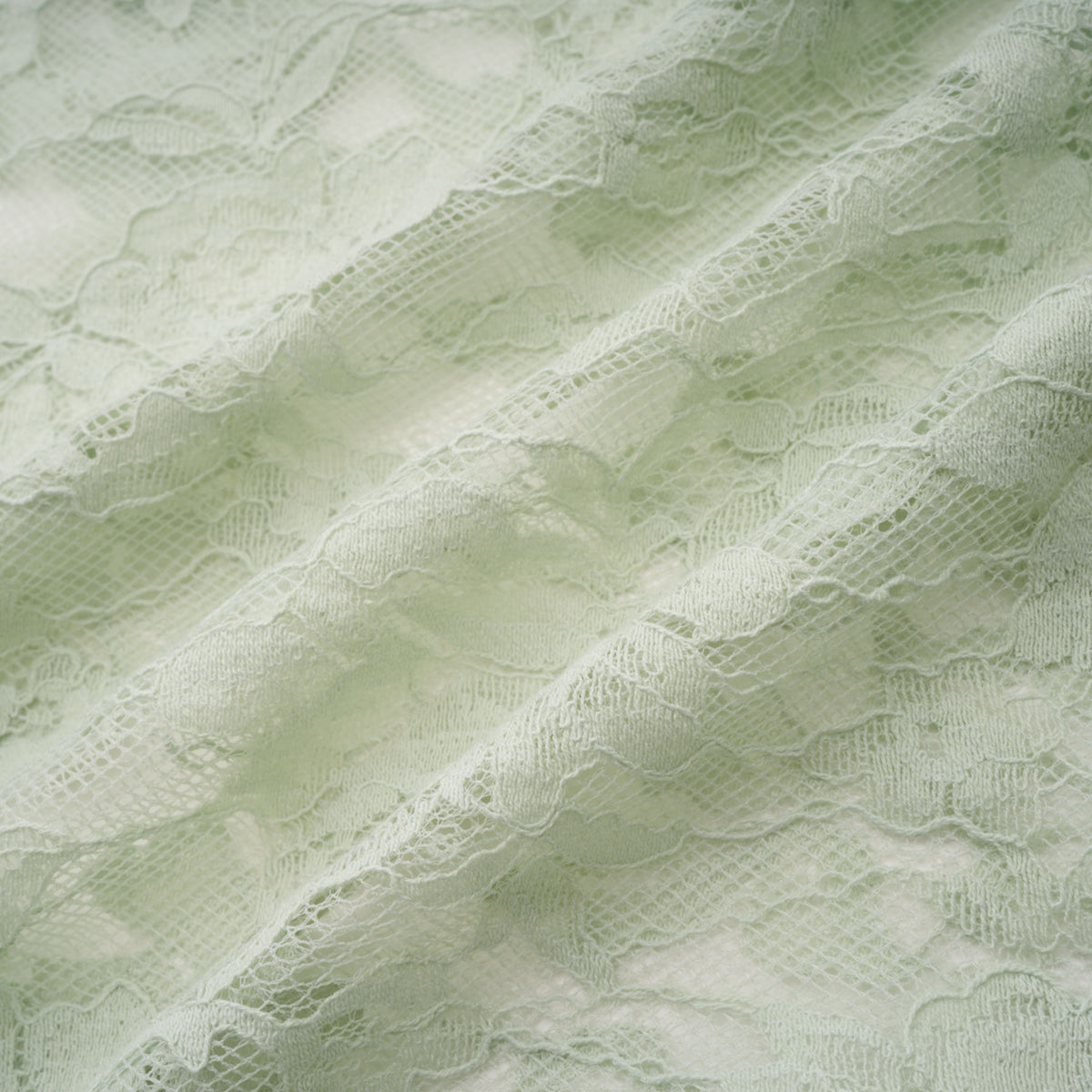 Alexis Sage Green Semi-Sheer Floral Lace Mini Dress