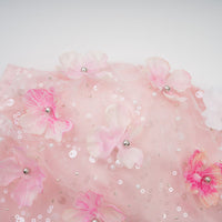 Lilou 3d-petal puffy mini dress