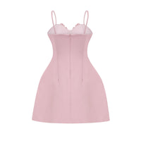 Pauline faux-flower mini dress