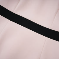 Anaïs pink crystal color-blocked midi dress