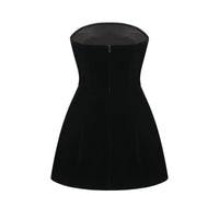 Sandrine crystal-embellished velvet mini dress