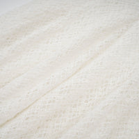 Athena wavy-pattern lace maxi dress in White