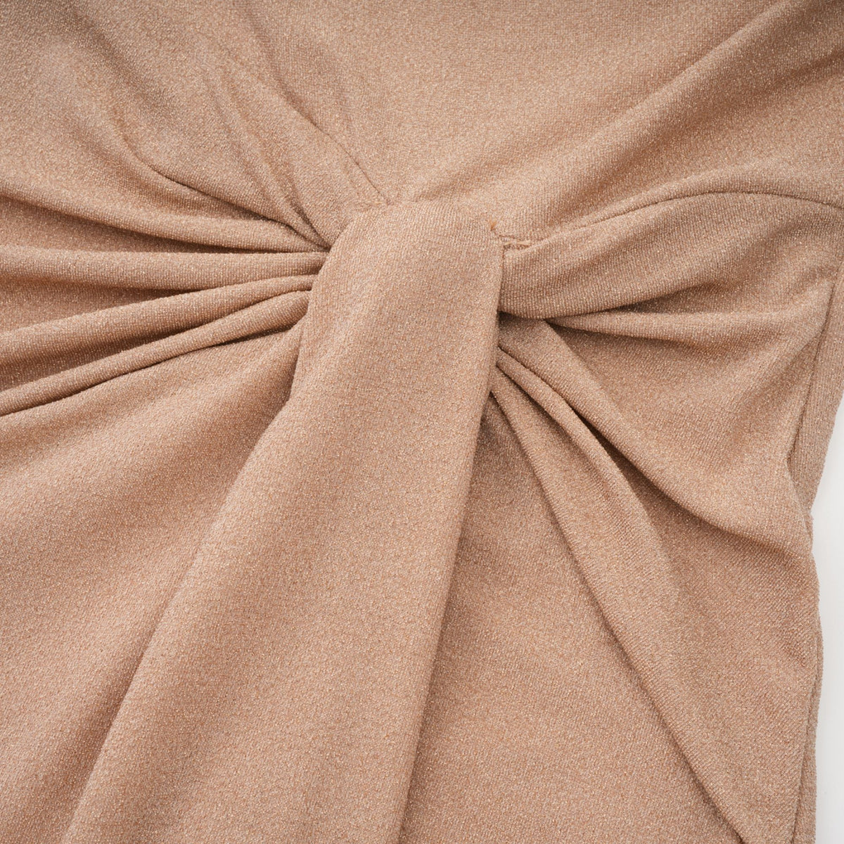 Rosalie gold asymmetrical pleated maxi dress