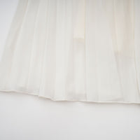 Blanche White Embellished Pleated Two-Piece Jacket and Dress Set