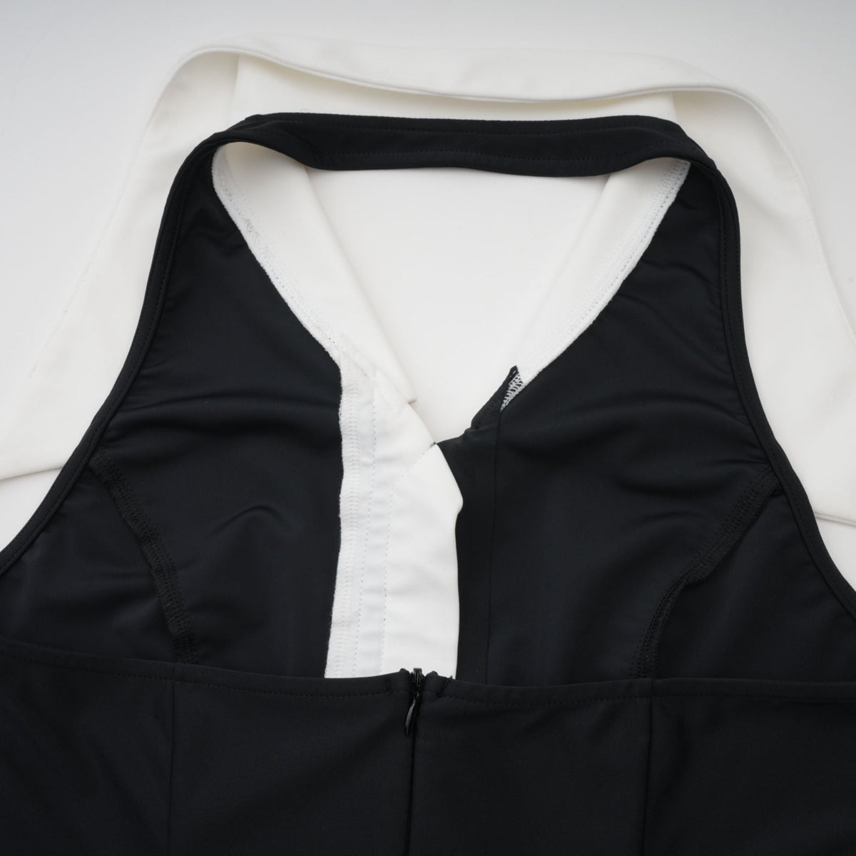 Alessandra color-blocked fitted maxi dress