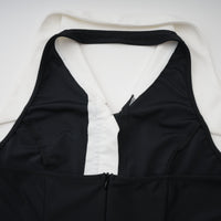 Alessandra color-blocked fitted maxi dress