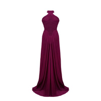 Kerstin Purple Ruched Maxi Dress