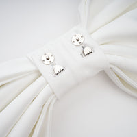 Camille White Statement Bow Mermaid Maxi Dress