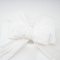 Camille White Statement Bow Mermaid Maxi Dress