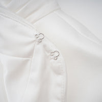 Camille White Statement Bow Mermaid Maxi Dress