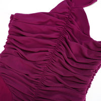 Kerstin Purple Ruched Maxi Dress