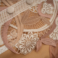 Aurore Cut-out Lace Peplum Mini Dress