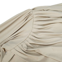 Gaëlle Neutrals Ribbon-design Draped Maxi Dress