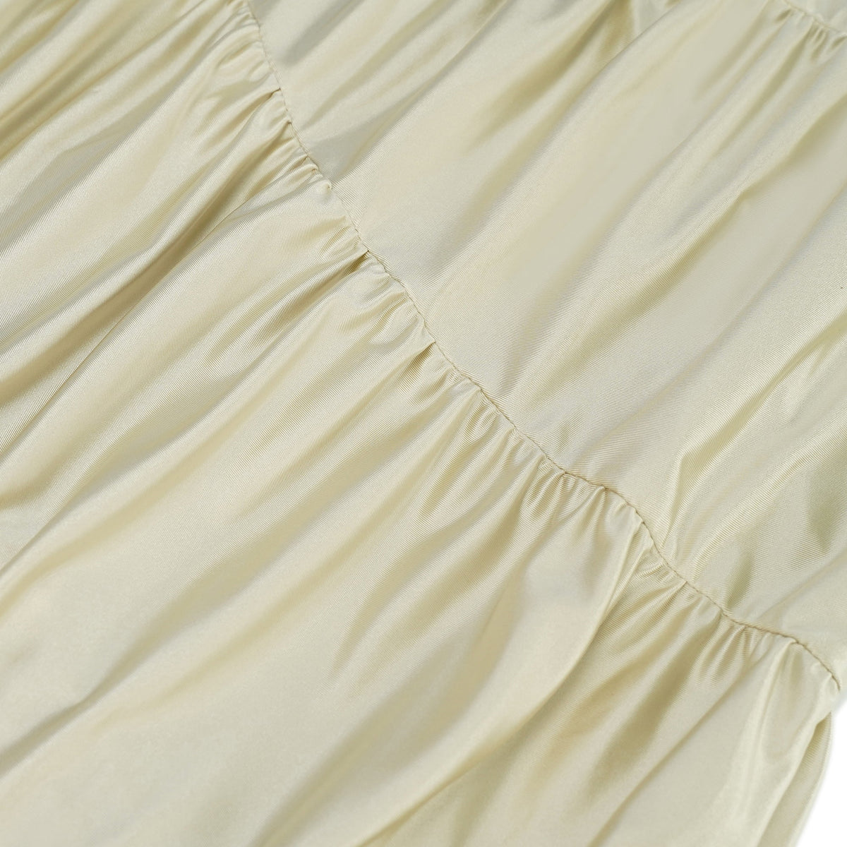 Cecilia Neutral Sea Ammonite Shirred Maxi Dress