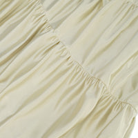Cecilia Neutral Sea Ammonite Shirred Maxi Dress