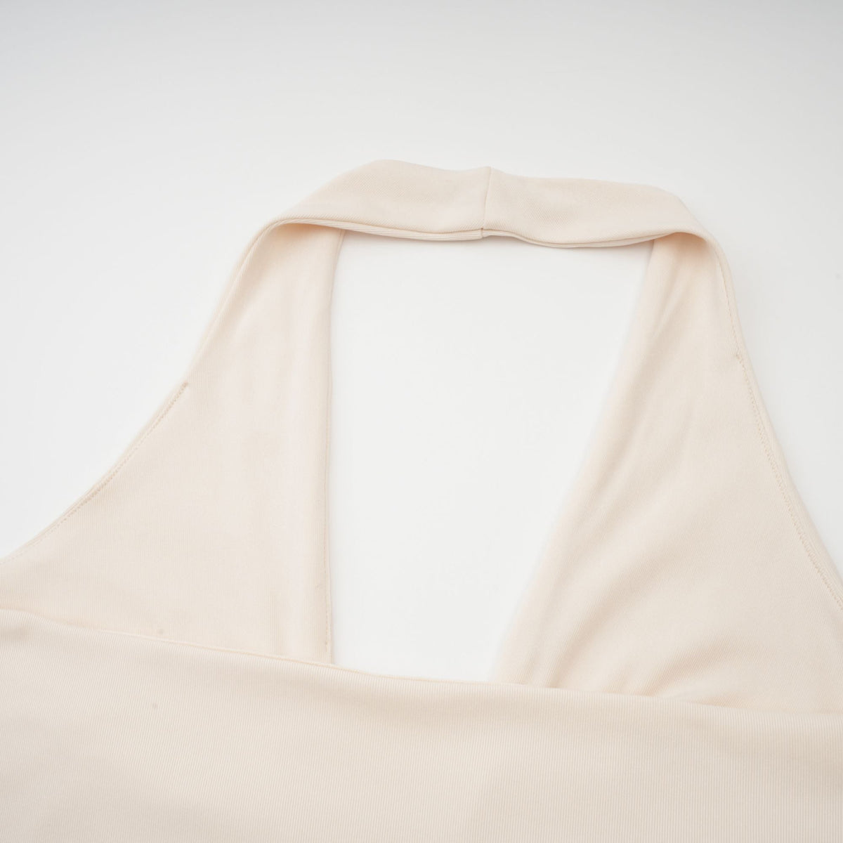 Géraldine white deep V-neck draped maxi dress