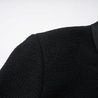 Lorelei Black High Neck Tweed Midi Dress