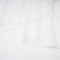 Abbie White Floral Lace Bustier Maxi Dress