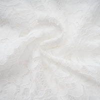 Abbie White Floral Lace Bustier Maxi Dress