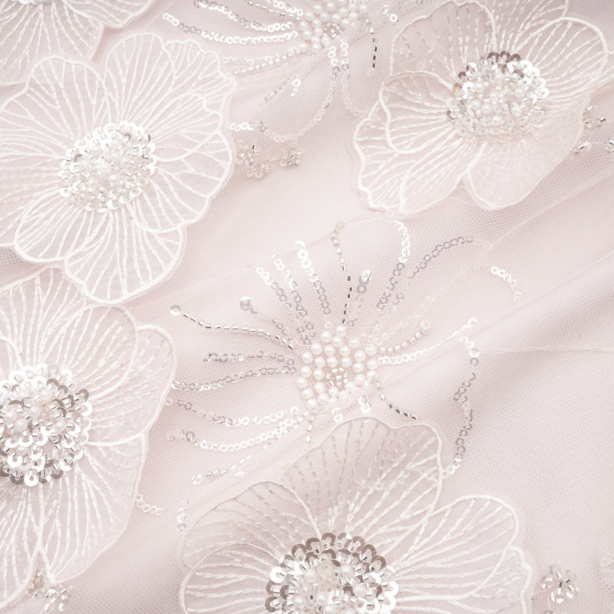 Valérie crystal-embellished floral mini dress