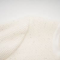 Adélade White Embellished Knit Midi Dress