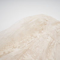 Roxane neutrals lace-embroidered midi dress