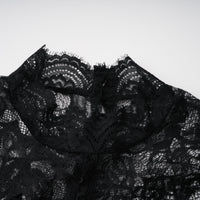 Bokamoso Black Lace Panel Maxi Gown