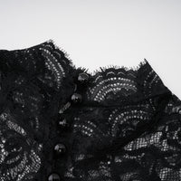 Bokamoso Black Lace Panel Maxi Gown