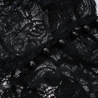 Bokamoso Black Lace Panel Maxi Gown