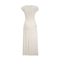 Lanetta jersey-knit draped maxi dress