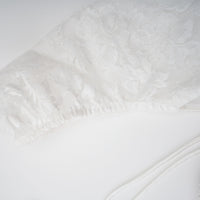 Vivienne white floral-lace corset mini dress