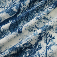 Adélaïde graphic-print midi dress in Blue