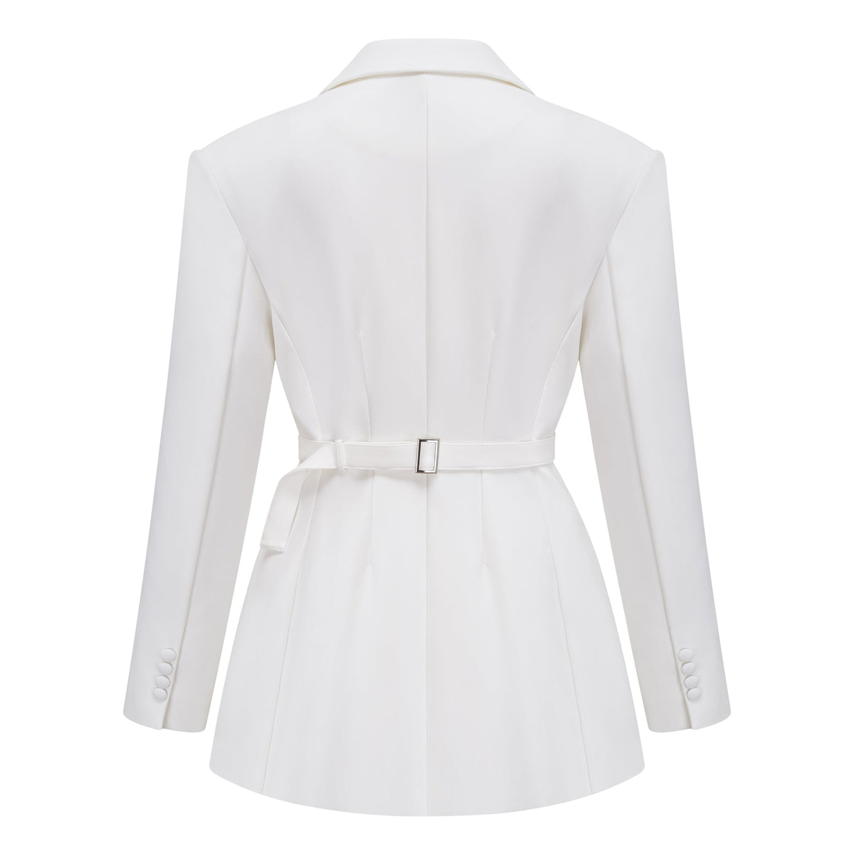 Osanne White Double Breasted Blazer Mini Dress